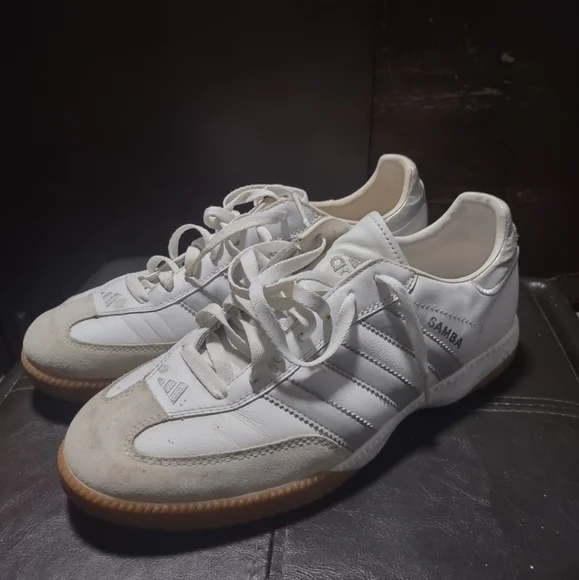 Adidas Samba Milenium White and Gray Men's Sneakers - Picture 3 of 7